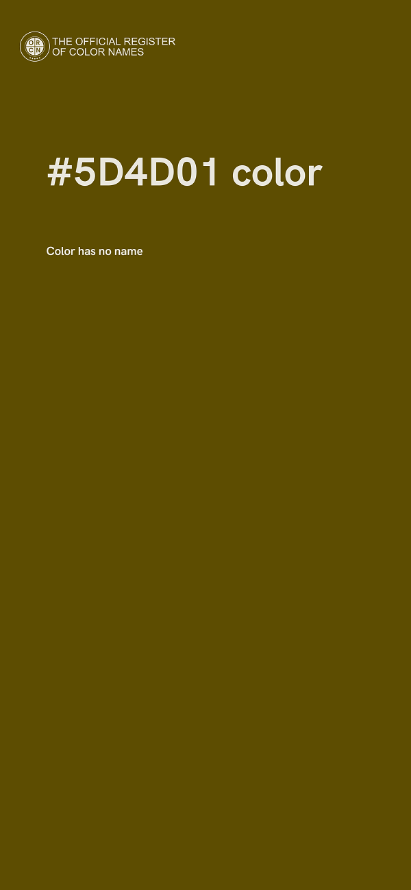 #5D4D01 color image