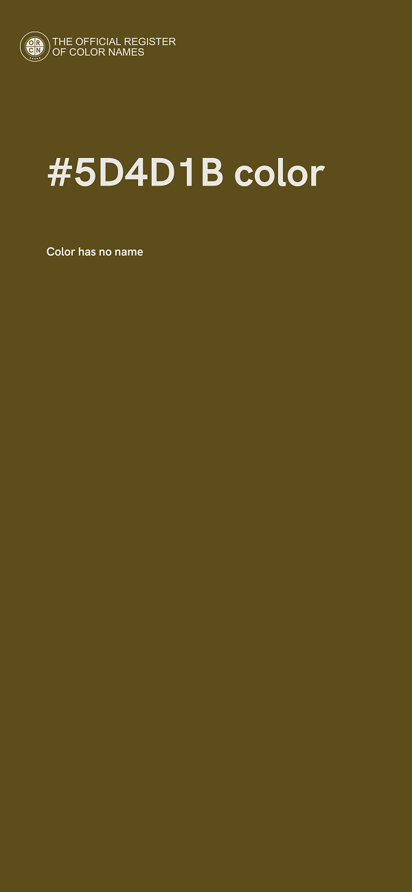 #5D4D1B color image