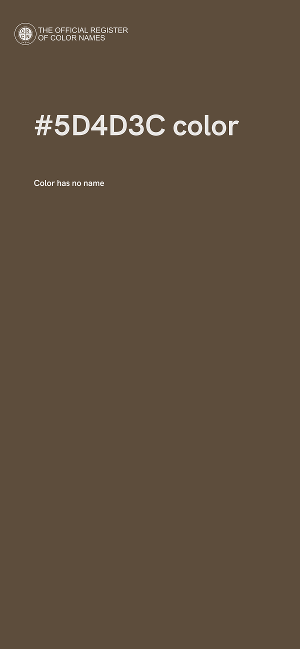 #5D4D3C color image