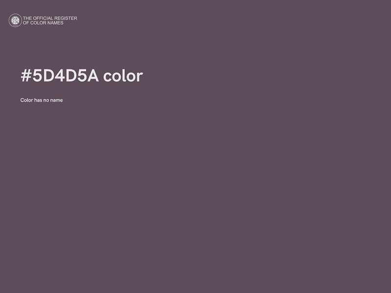 #5D4D5A color image