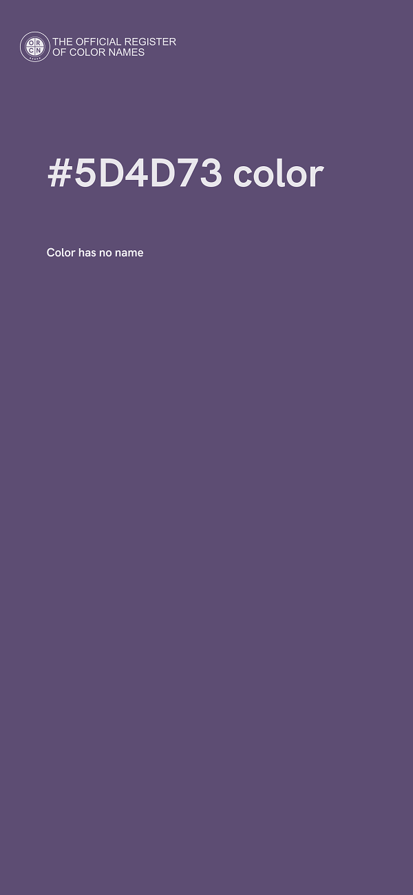 #5D4D73 color image