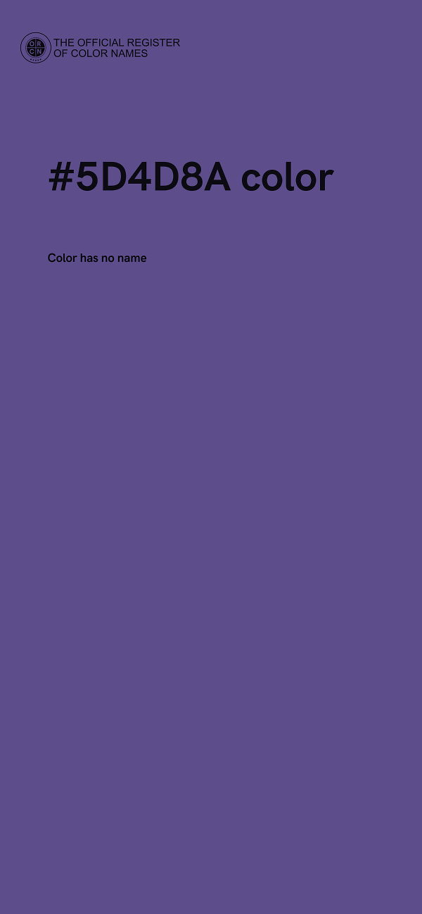 #5D4D8A color image