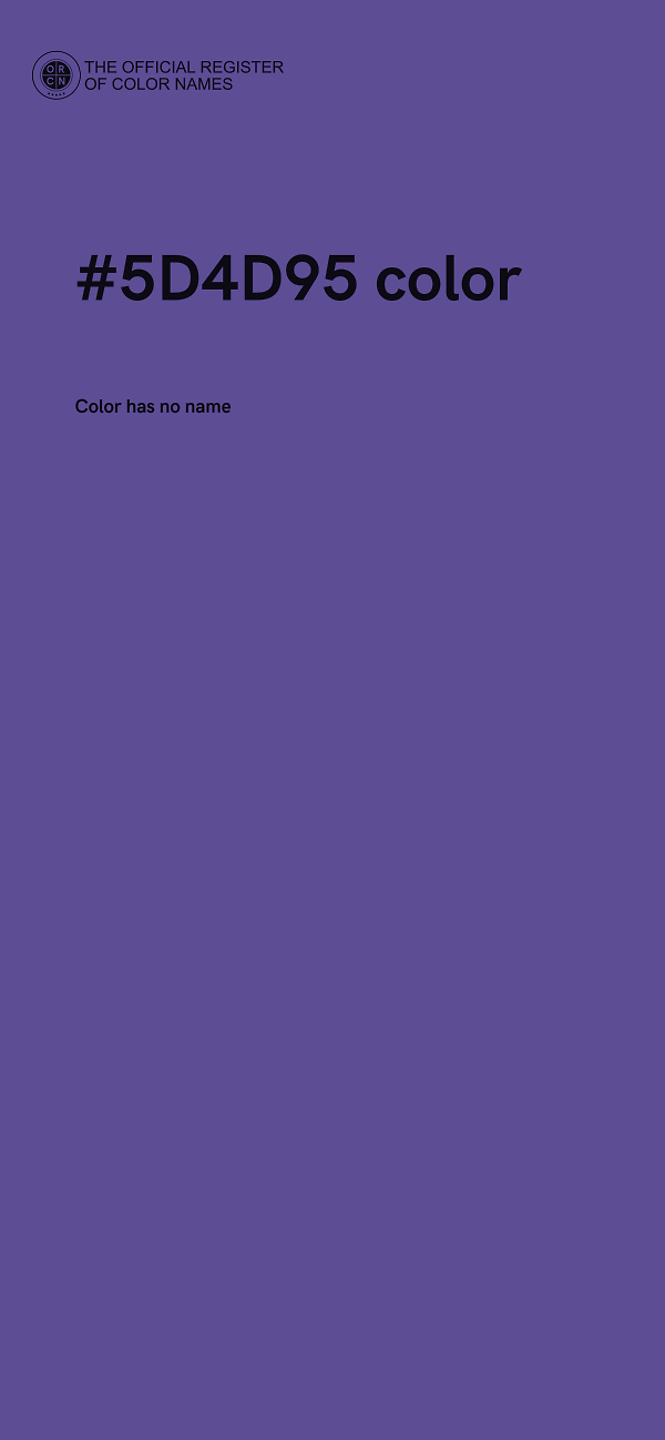 #5D4D95 color image