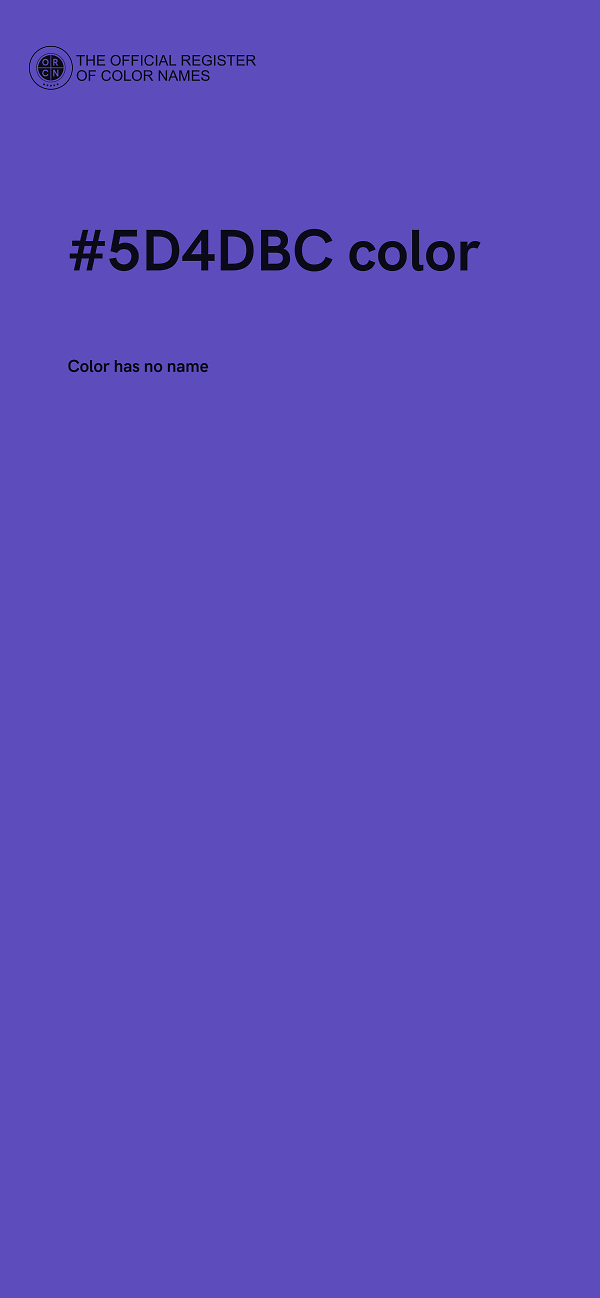 #5D4DBC color image