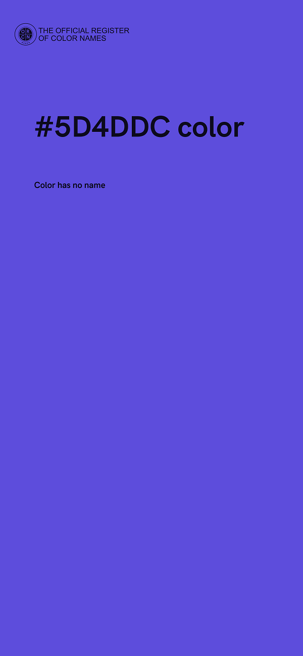 #5D4DDC color image