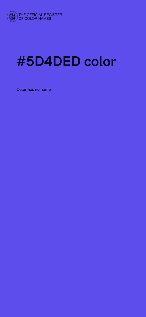 #5D4DED color image