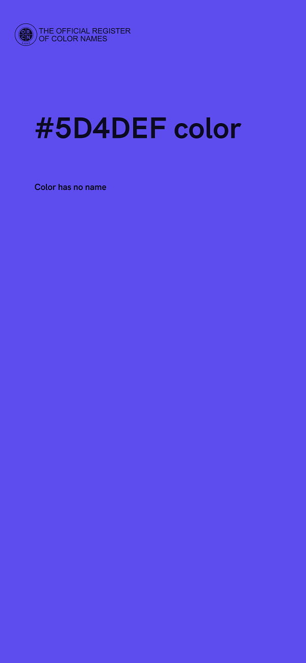 #5D4DEF color image