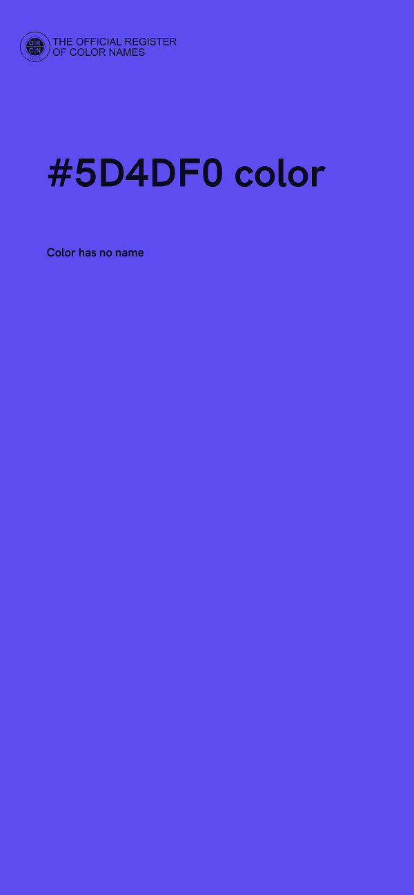 #5D4DF0 color image