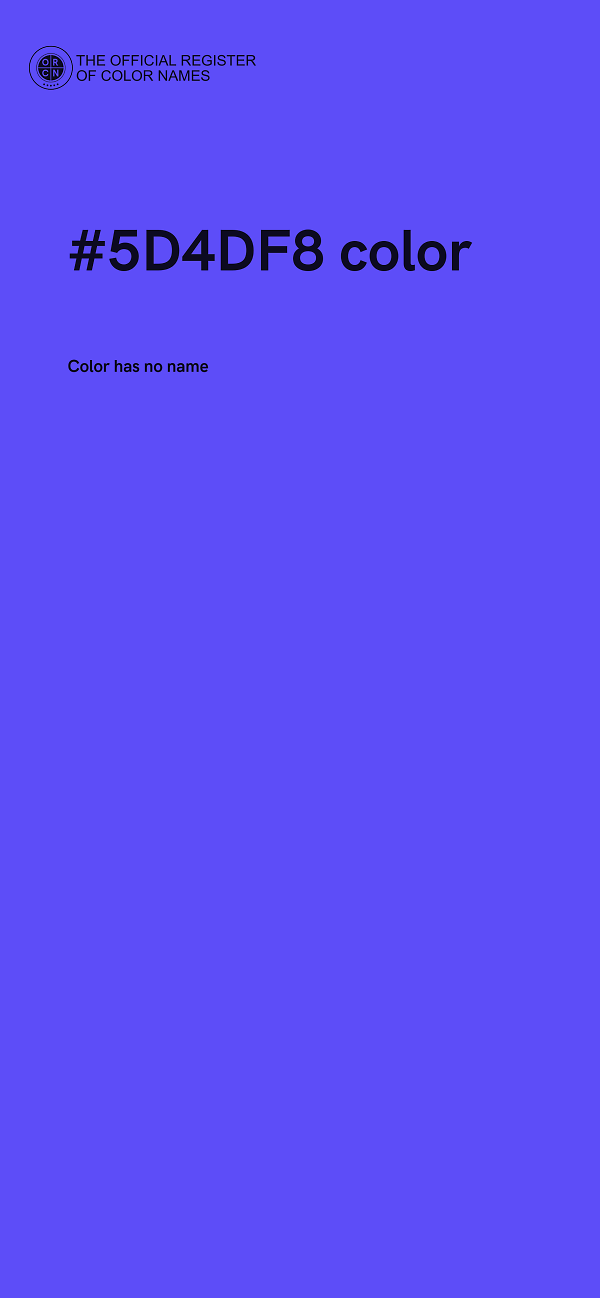 #5D4DF8 color image