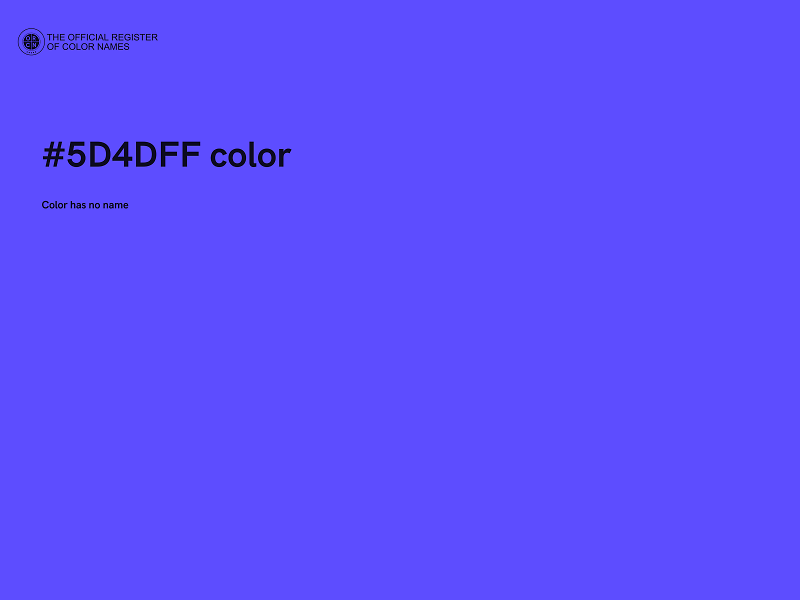 #5D4DFF color image