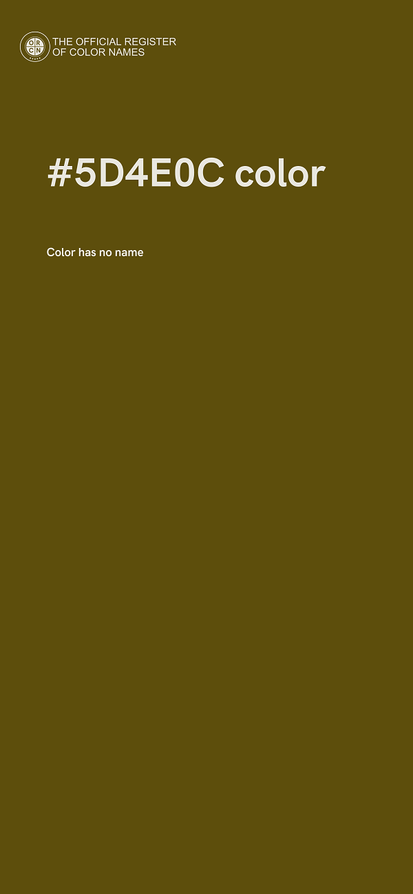 #5D4E0C color image