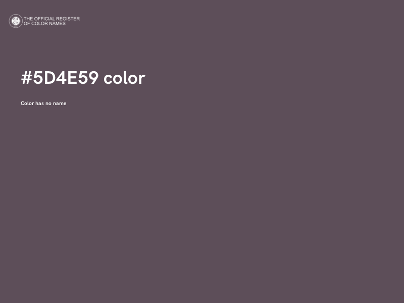 #5D4E59 color image