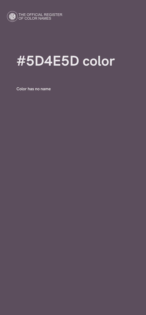 #5D4E5D color image