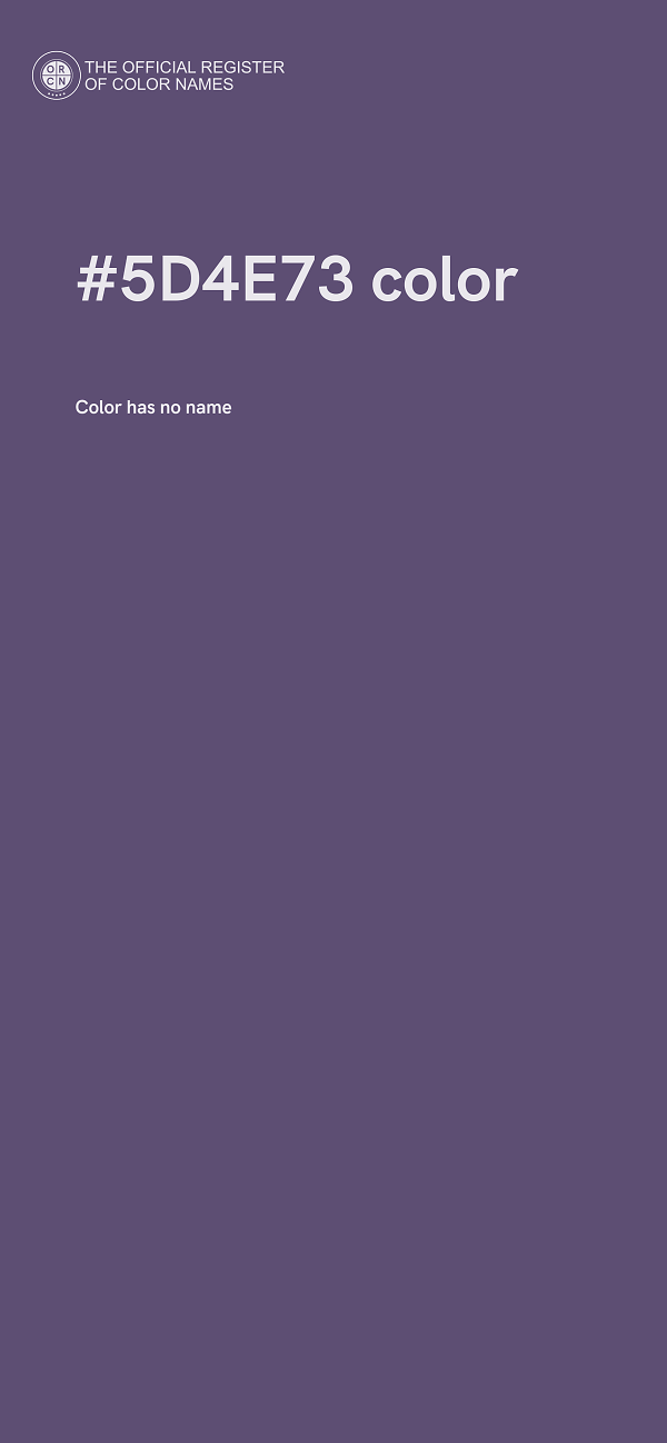 #5D4E73 color image