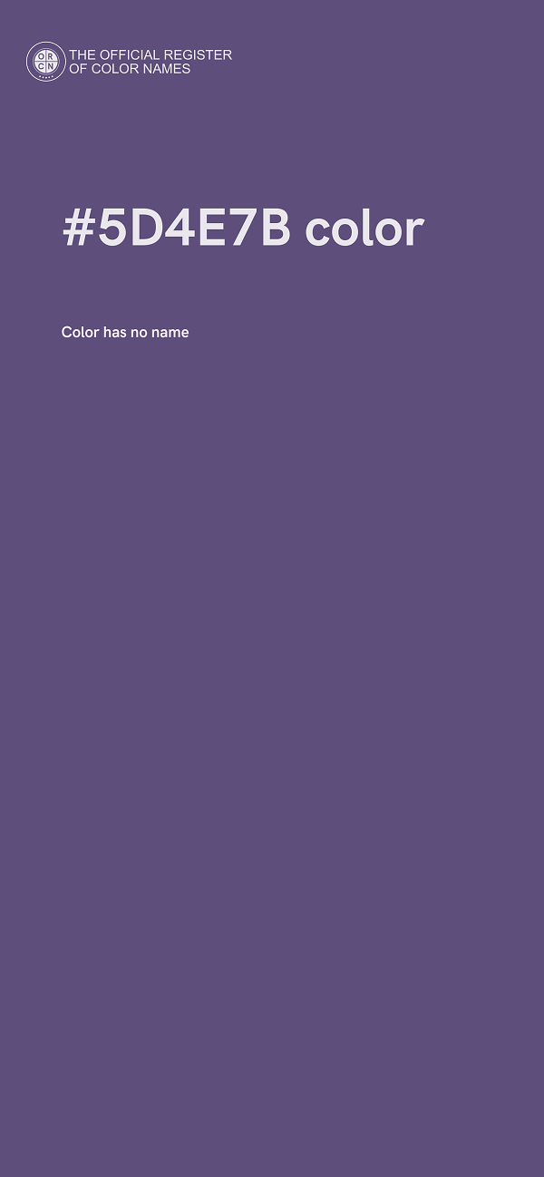 #5D4E7B color image