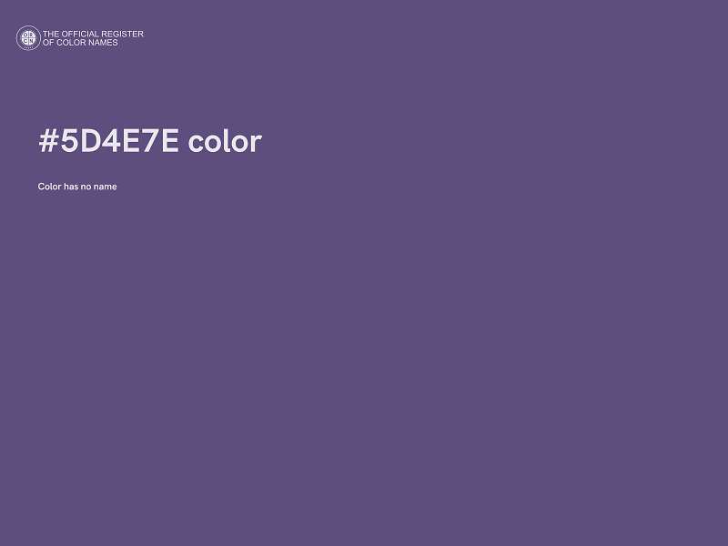 #5D4E7E color image