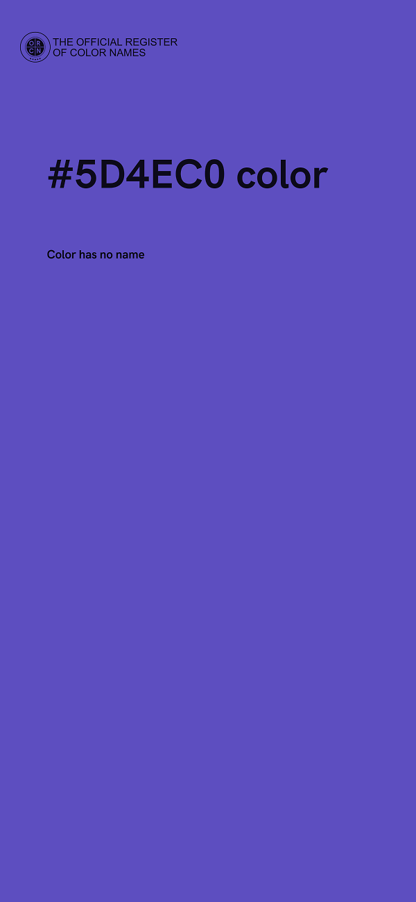 #5D4EC0 color image