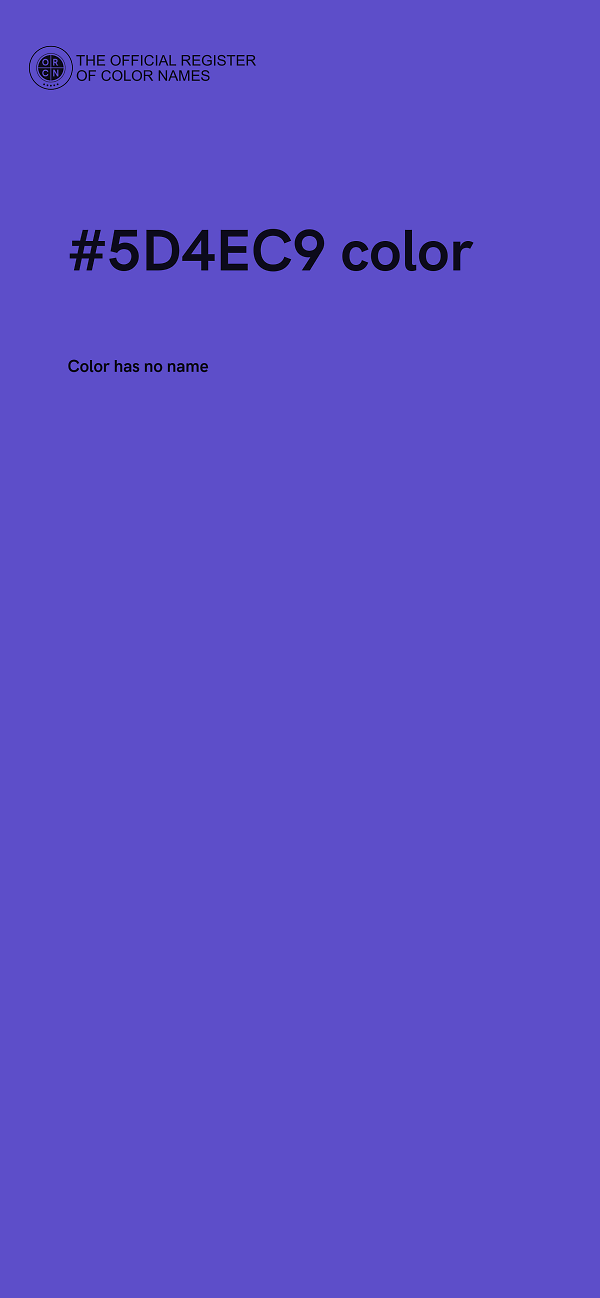 #5D4EC9 color image