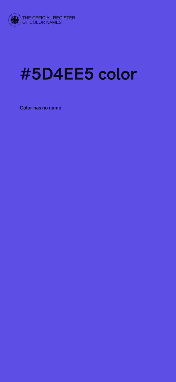 #5D4EE5 color image