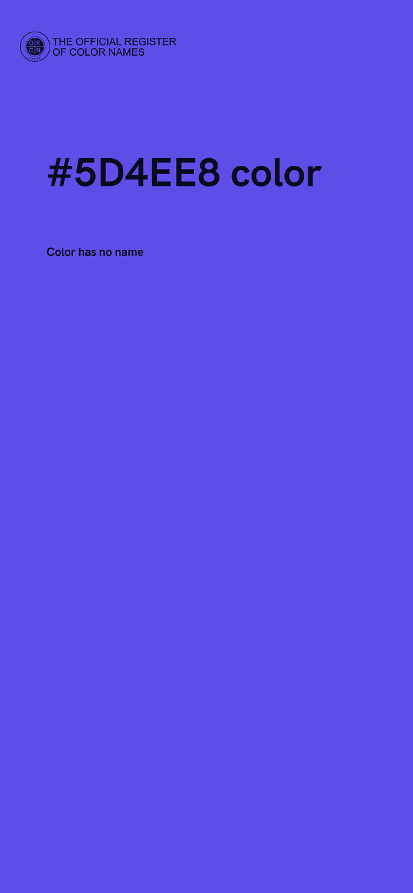 #5D4EE8 color image