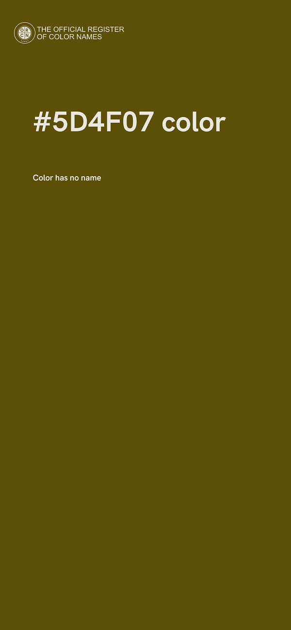 #5D4F07 color image