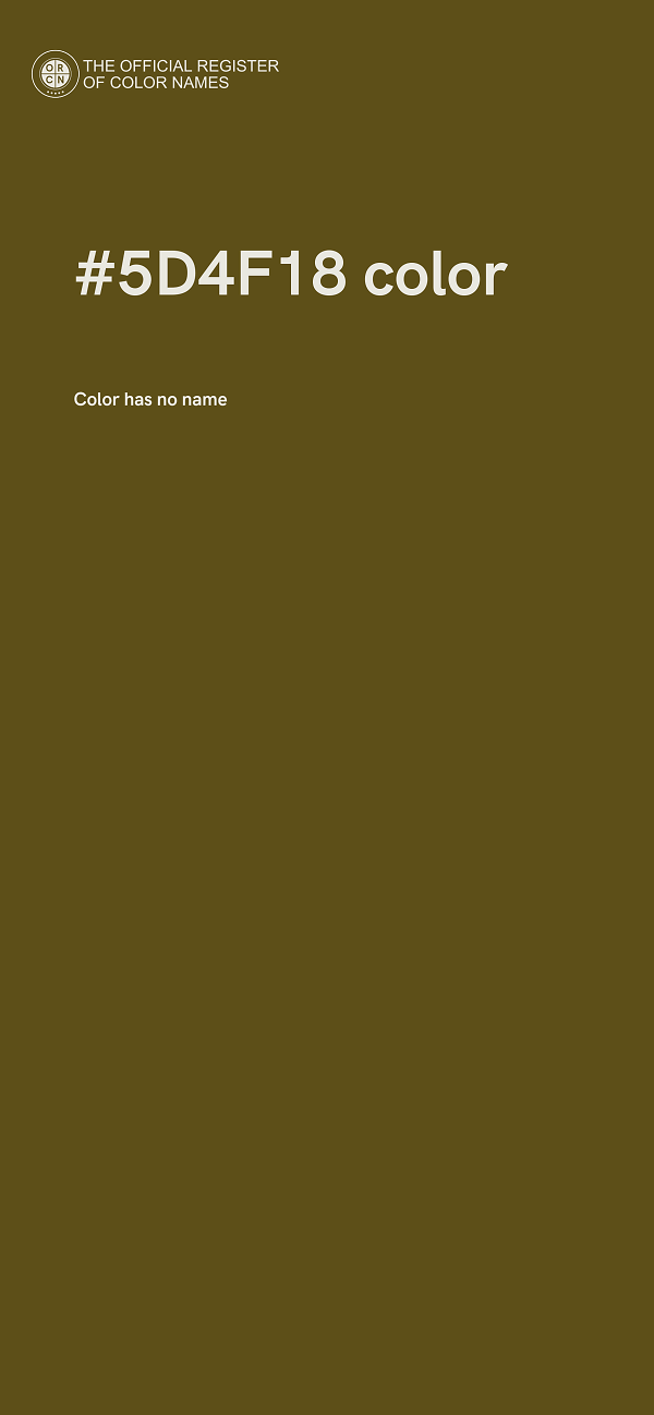 #5D4F18 color image