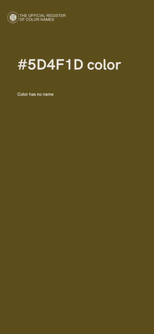 #5D4F1D color image
