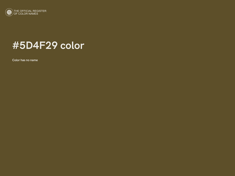 #5D4F29 color image