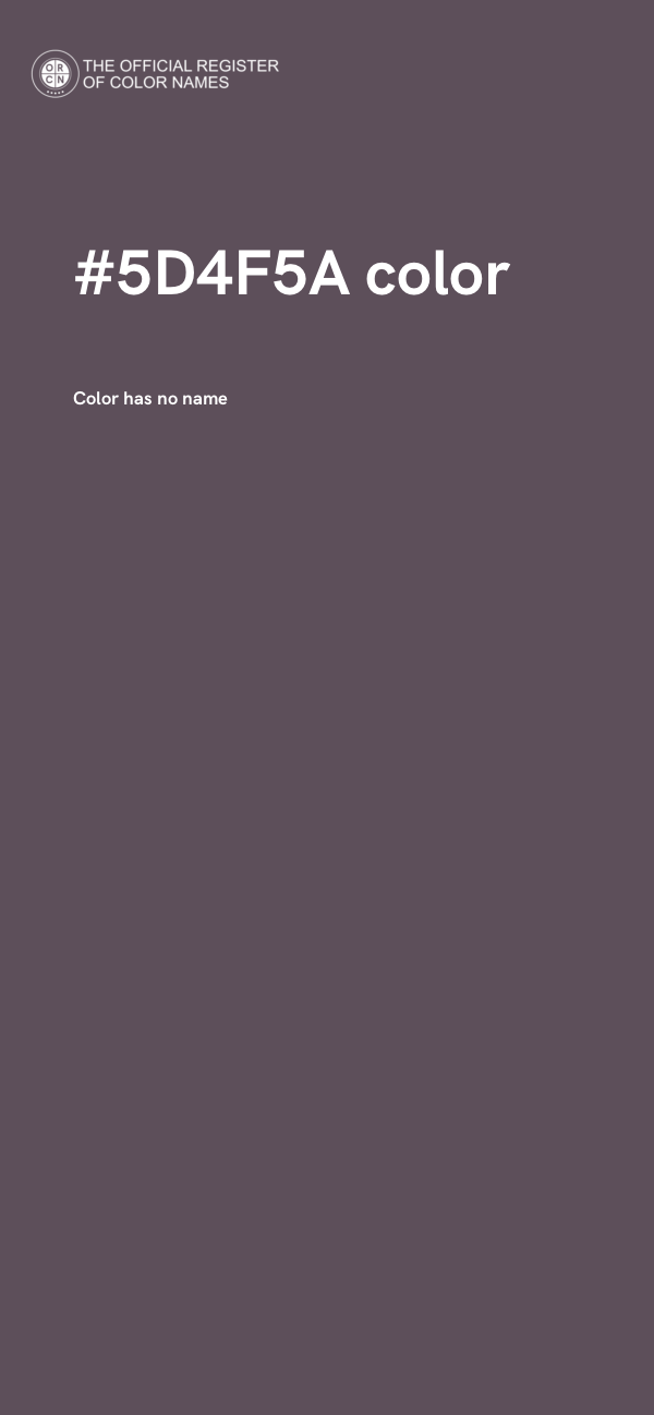 #5D4F5A color image