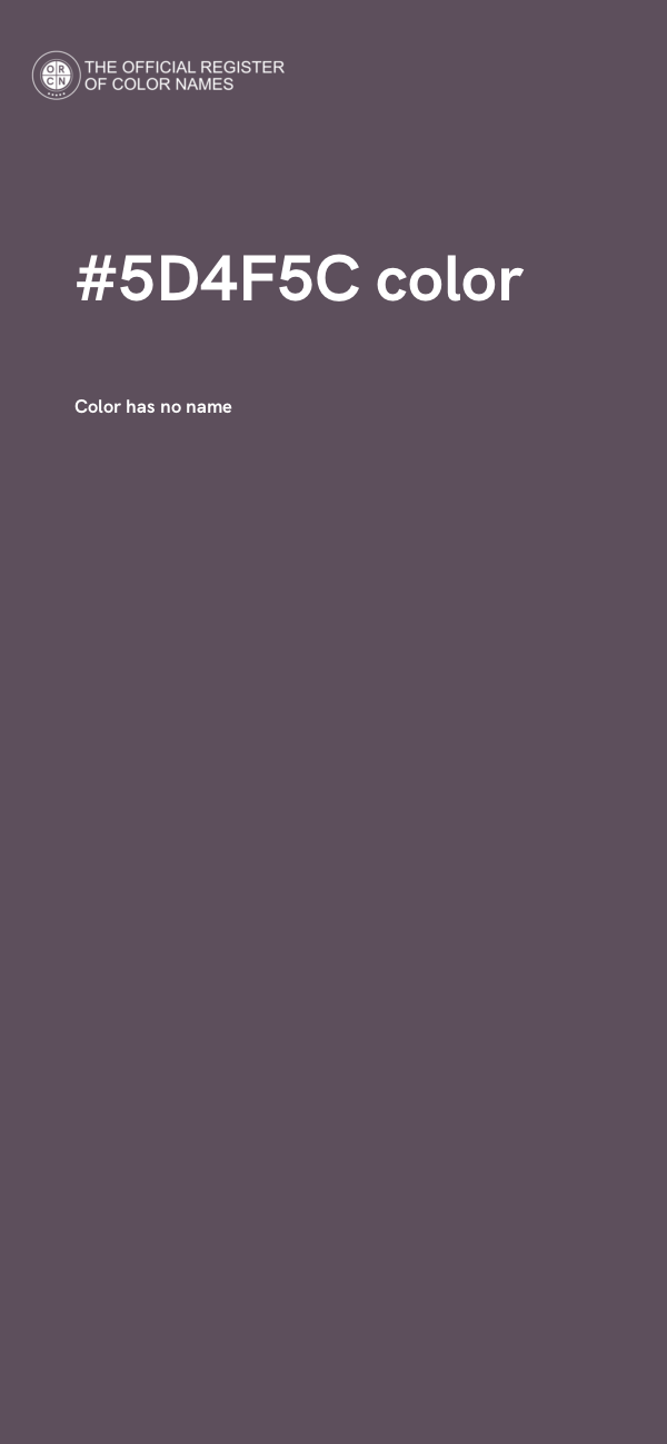 #5D4F5C color image