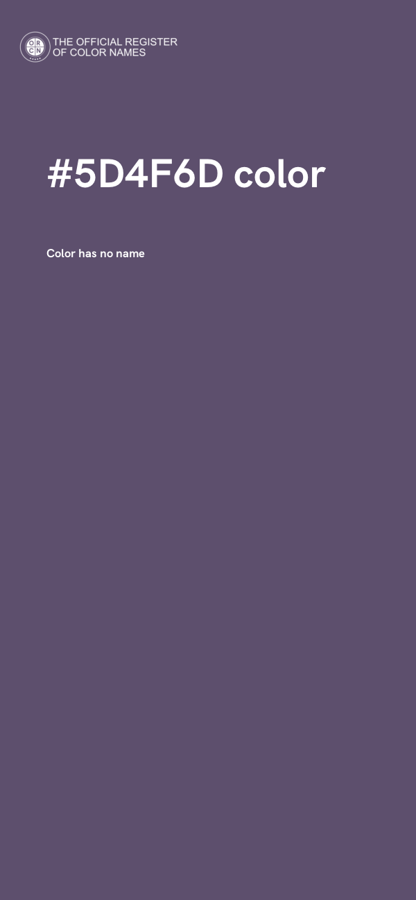 #5D4F6D color image