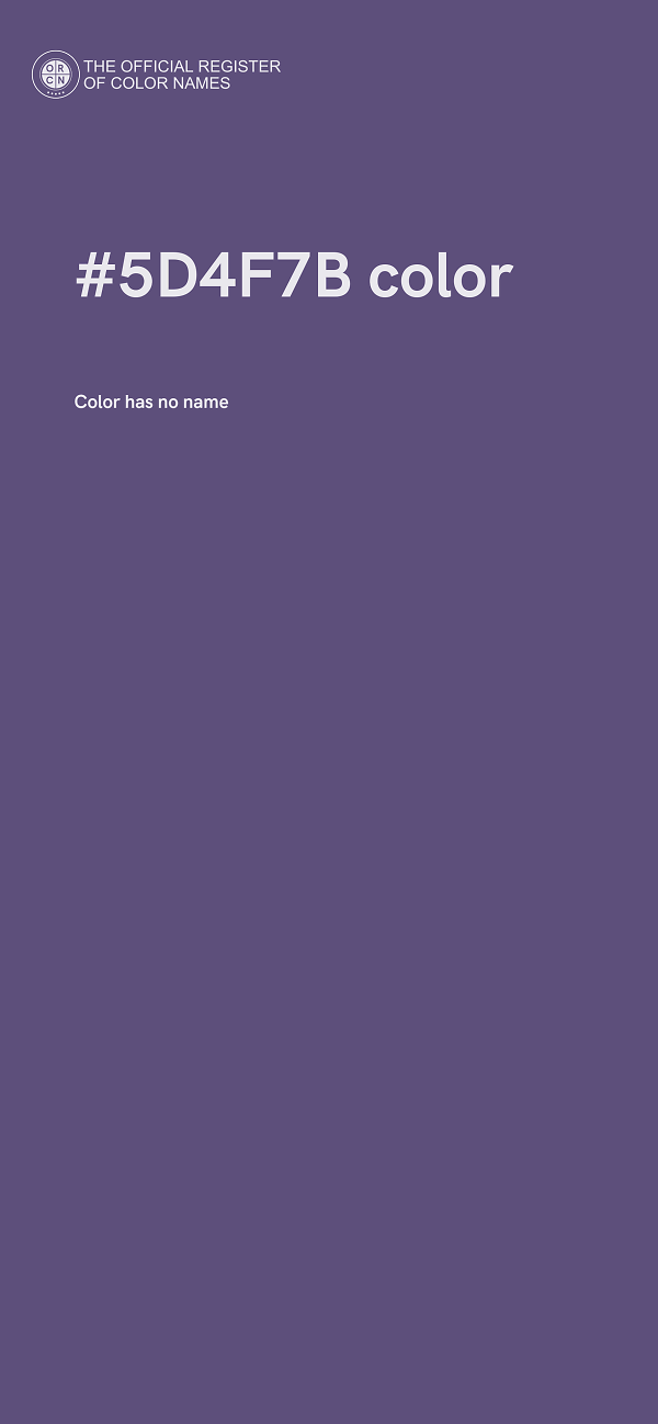 #5D4F7B color image