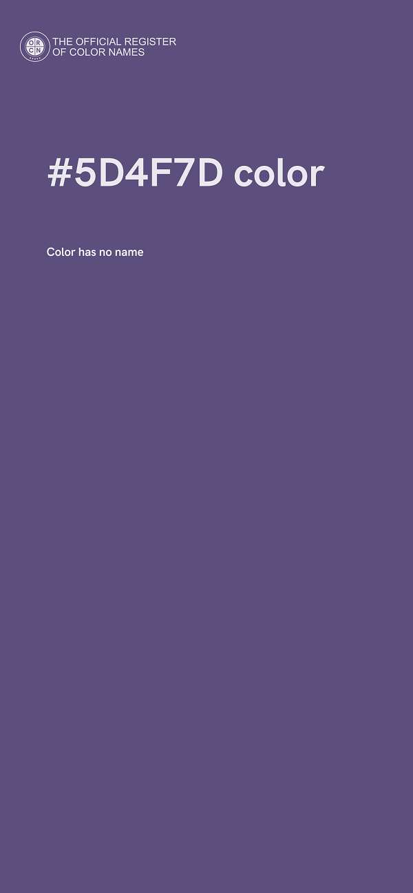 #5D4F7D color image
