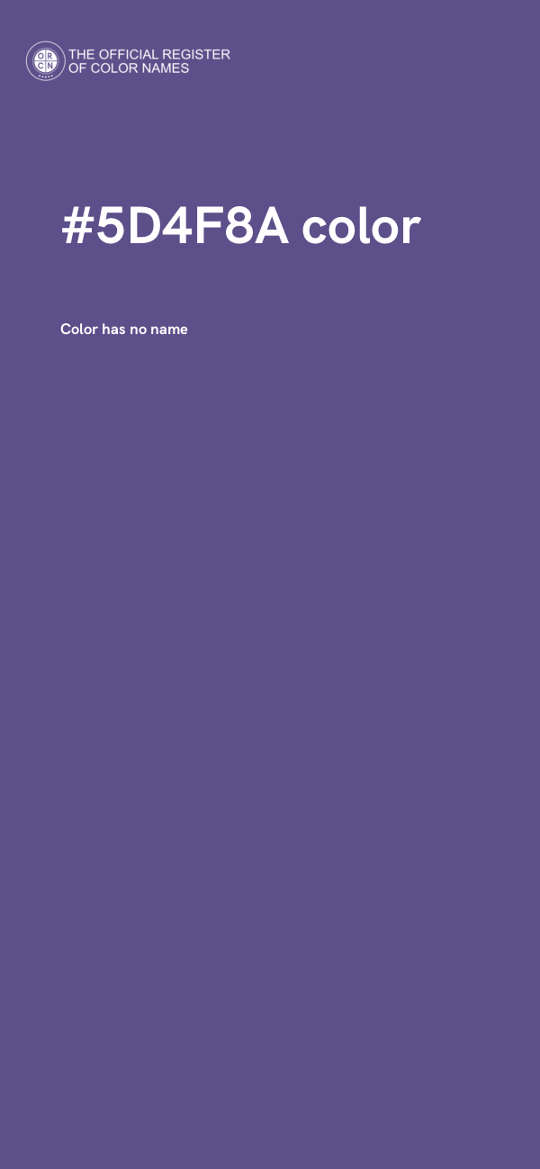 #5D4F8A color image