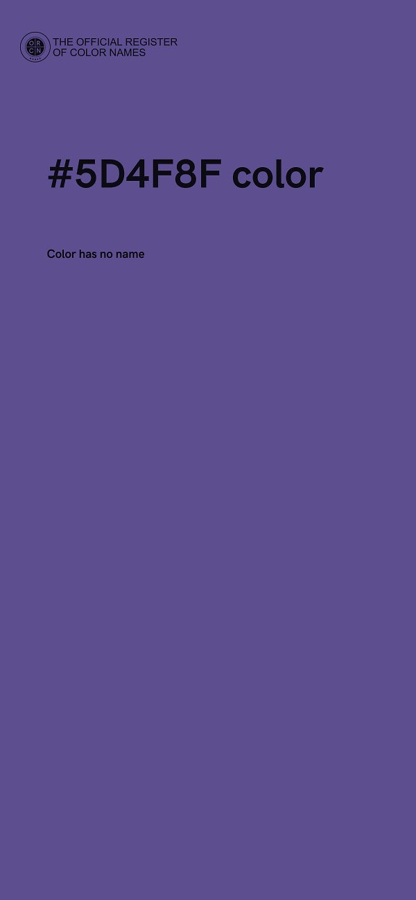 #5D4F8F color image