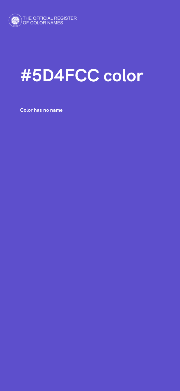 #5D4FCC color image