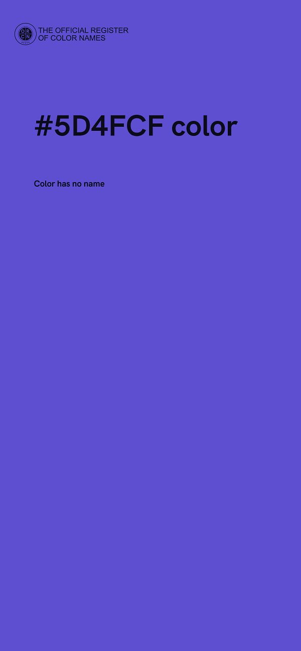 #5D4FCF color image