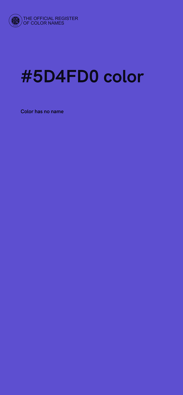 #5D4FD0 color image