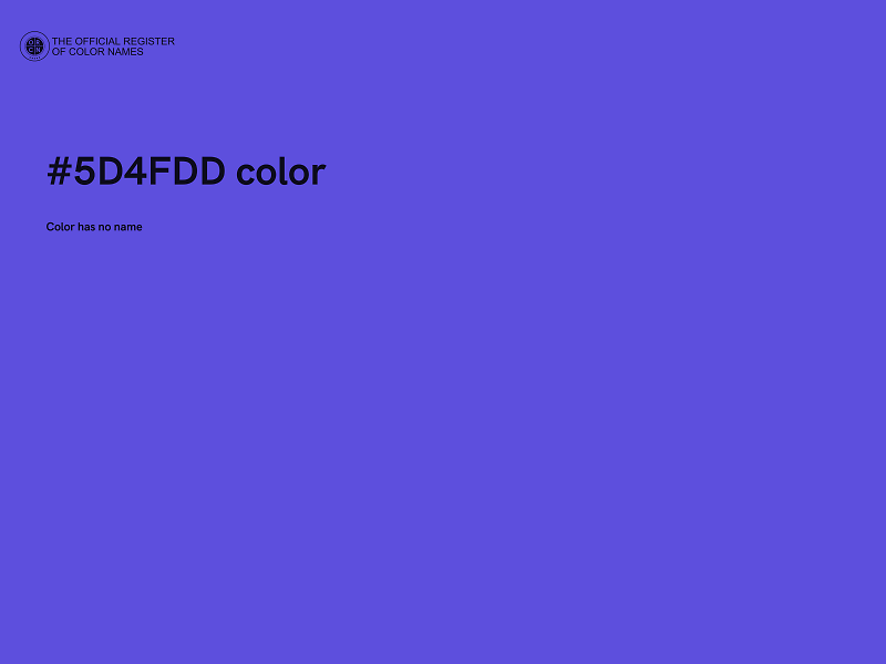 #5D4FDD color image