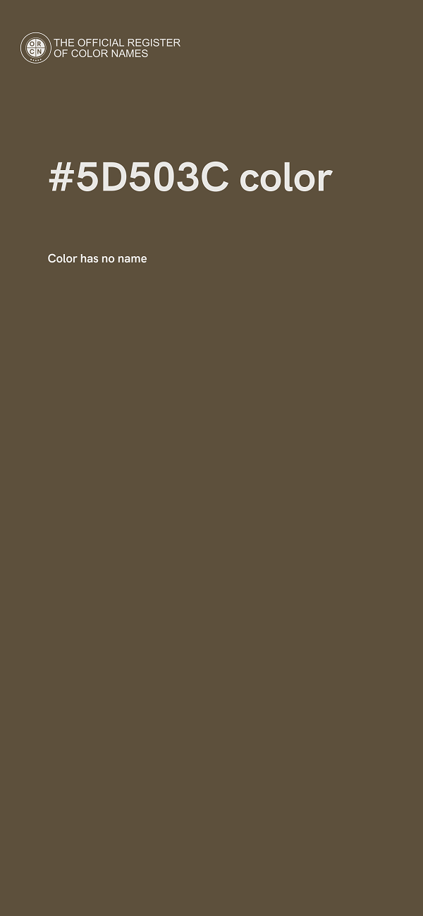 #5D503C color image