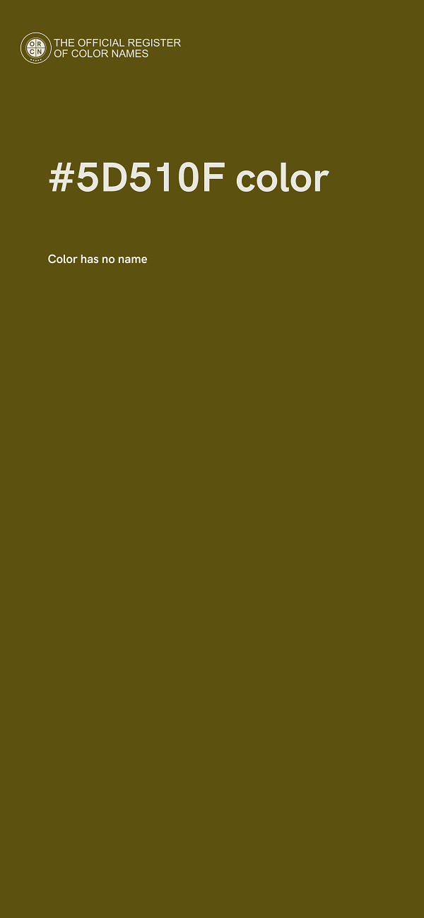 #5D510F color image