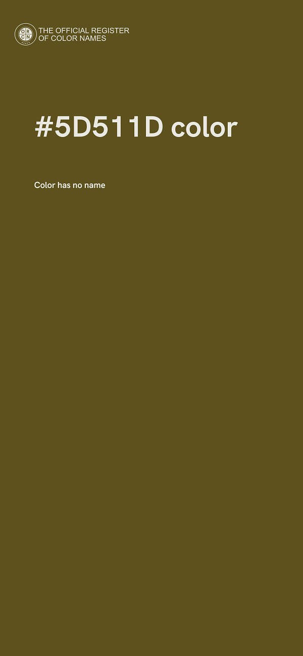 #5D511D color image