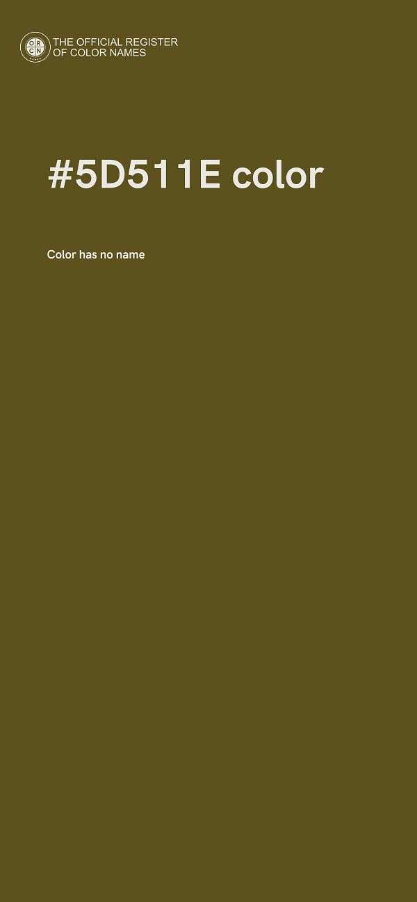 #5D511E color image