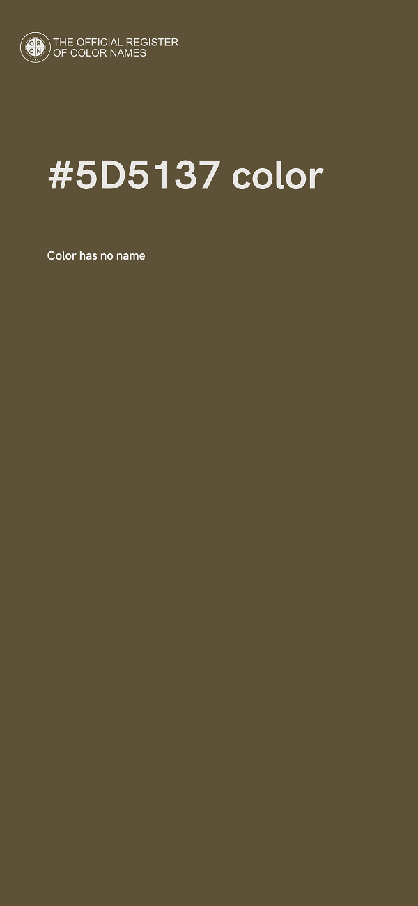 #5D5137 color image