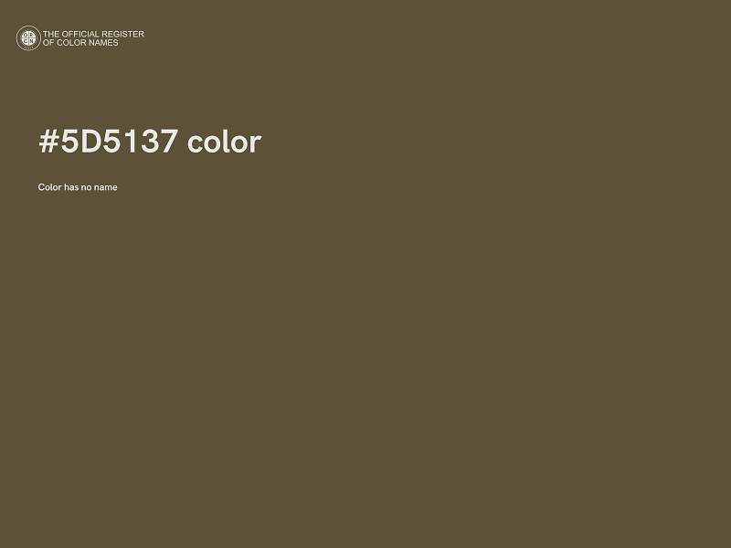 #5D5137 color image