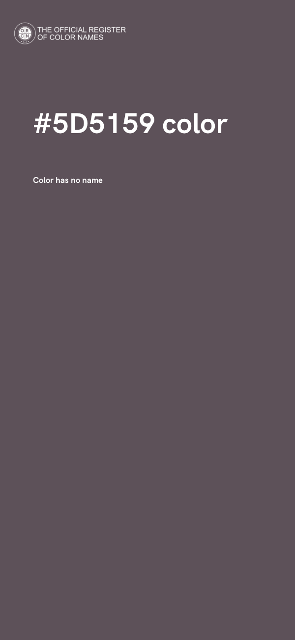 #5D5159 color image