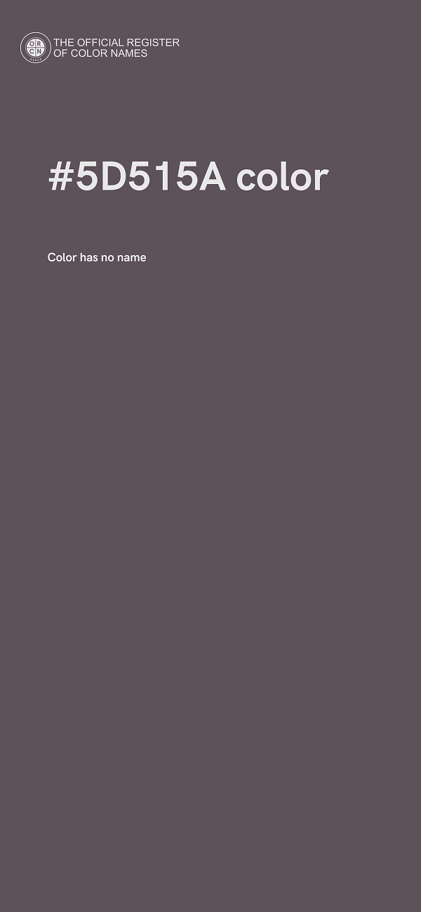#5D515A color image