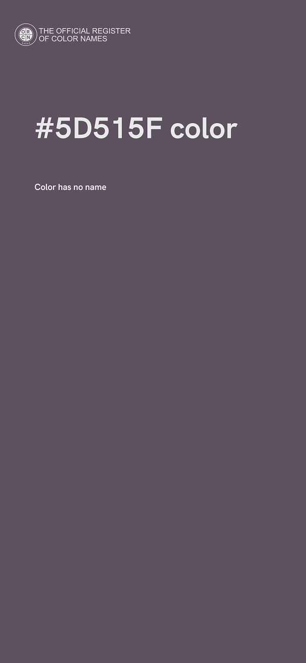 #5D515F color image