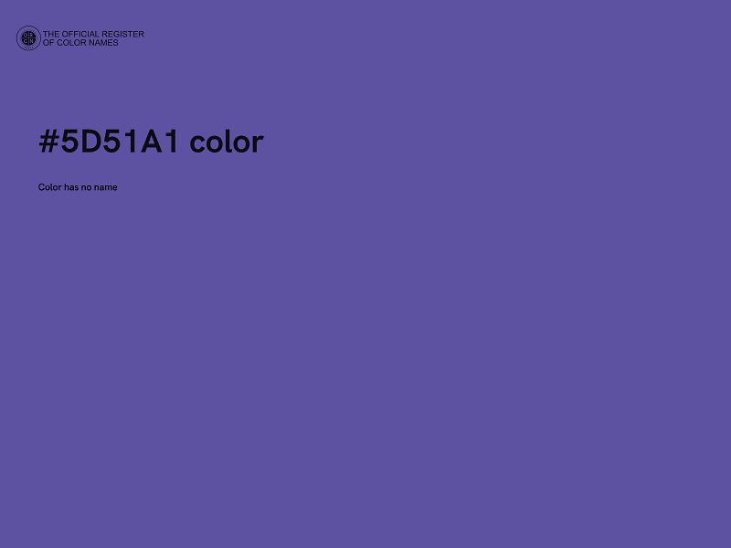 #5D51A1 color image