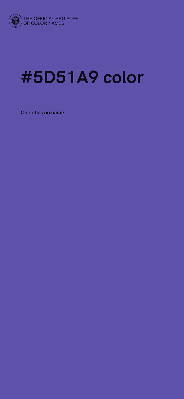 #5D51A9 color image